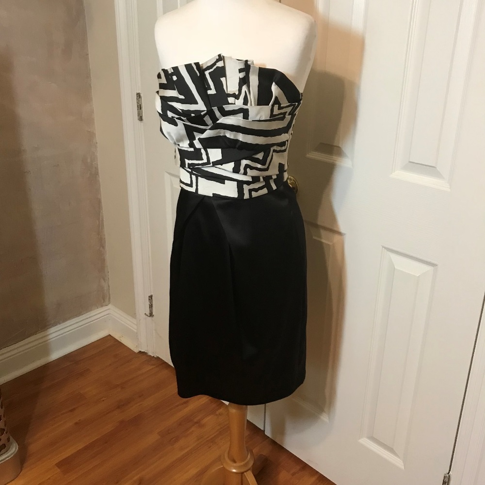 LittleBlackDress with wild pattern on upper torso
